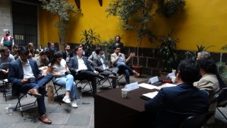 Dialogo con Jóvenes del Instituto Universitario CIAS y el Coordinador General de Asesores y Asuntos Internacionales.