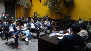 Dialogo con Jóvenes del Instituto Universitario CIAS y el Coordinador General de Asesores y Asuntos Internacionales.